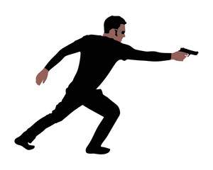 Man with gun