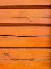 Naklejka premium Exterior detail of cottage style log home, Norway.