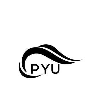 PYU letter logo. PYU blue image. PYU Monogram logo design for entrepreneur and business. PYU best icon.

