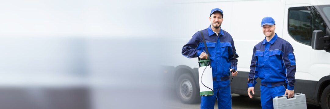 Portrait Of Two Pest Control Workers