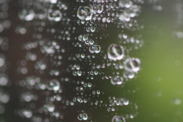 車のサイドミラーの水滴