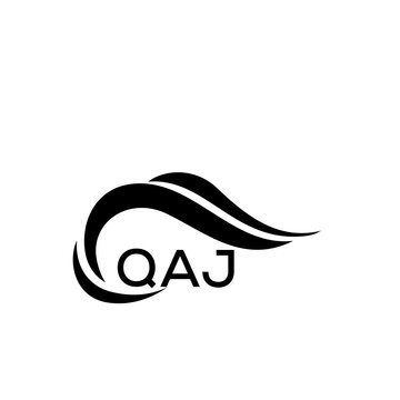 QAJ letter logo. QAJ blue image. QAJ Monogram logo design for entrepreneur and business. QAJ best icon.
