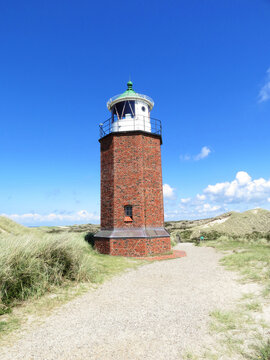 octagonal cross mark light Rotes Kliff stands at the north end of the Roter Kliff