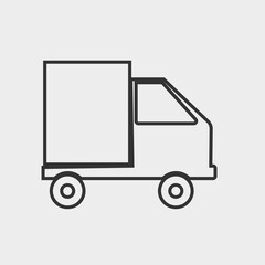 Delivery vector icon illustration sign