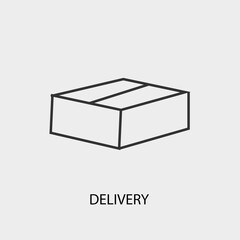 Delivery vector icon illustration sign