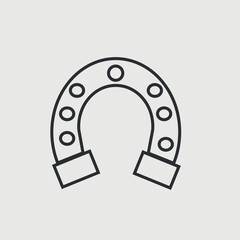 Horseshoe vector icon illustration sign