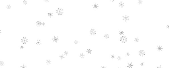 Fototapeta premium Winter christmas sky with falling snow