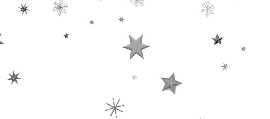 Falling snow at night. Bokeh lights