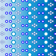 Blue and white color background with polygon shapes, abstract pattern background design