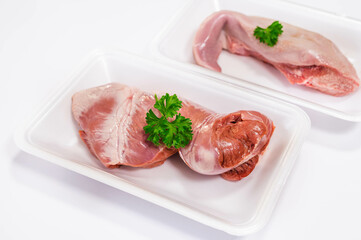 パック入りの豚ハツ