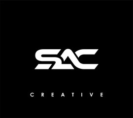 SAC Letter Initial Logo Design Template Vector Illustration