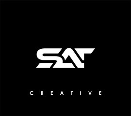 SAT Letter Initial Logo Design Template Vector Illustration
