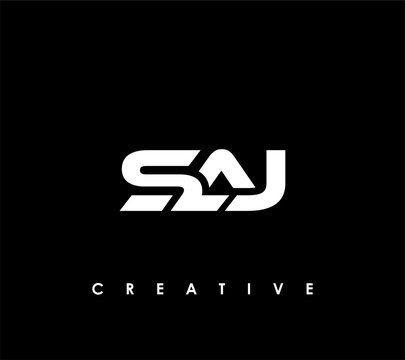 SAJ Letter Initial Logo Design Template Vector Illustration