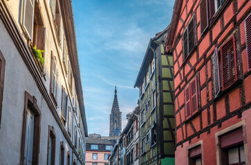 Fototapeta premium Architecture in the old town of Strasbourg, France