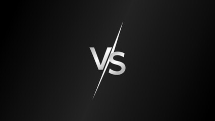 vs black background. versus banner. banners for football, basketball, rukby and other sports