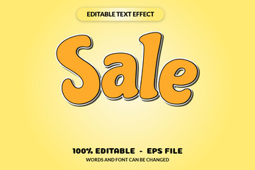 Editable text effect words and font can be changed