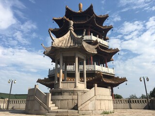 Naklejka premium Temple à Wuxi en Chine