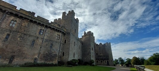 Fototapeta na wymiar Back of Raby castle in Durham, England, UK