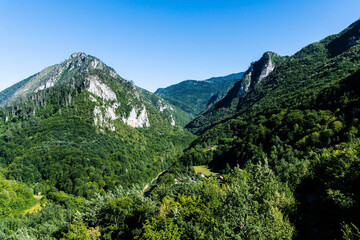Fototapeta na wymiar Landscape of Tara canyon. Durmitor National Park. Montenegro.