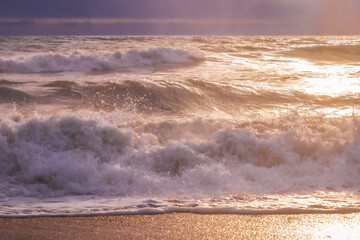 beach at sunset