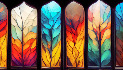 Beautiful stained glass windows