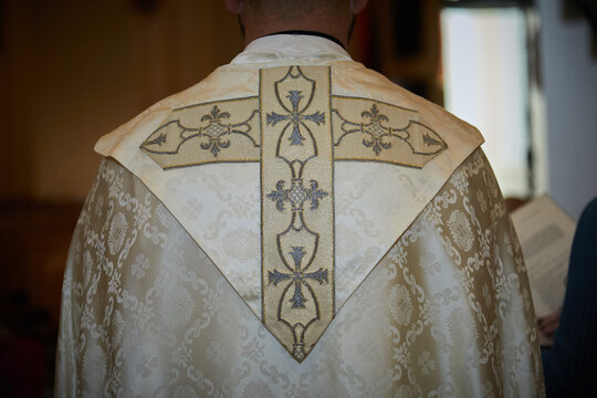 sacerdote, cura, espalda, hombre, religi&oacute;n, obispo, padre