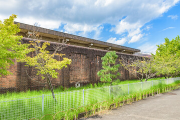 Fototapeta na wymiar The former Nara Prison, National Important Cultural Property of Japan, in Nara, Japan.