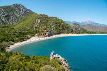Fototapeta premium Landscape in Olympos holiday hamlet in Antalya province of Turkey.