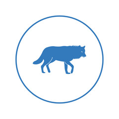 Wild animal wolf fox icon | Circle version icon |