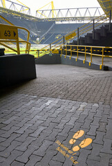 Taking a tour at Signal Iduna Arena - the official playground of FC Borussia Dortmund, Germany