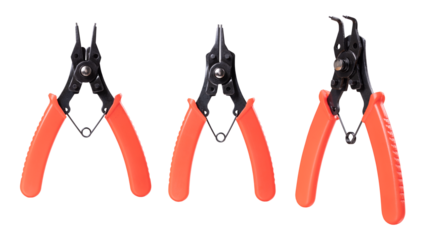 Pliers for removing cotter pins for securing shafts and bearings.