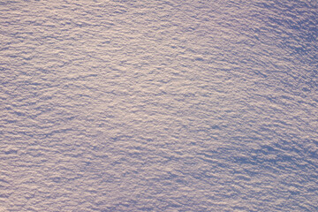 Background of fresh snow, blue shadows