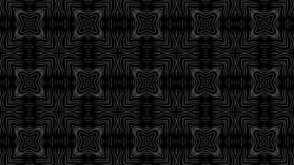 stained glass window, texture pattern background. Seamless pattern with black and white lines. Optical illusion effect.