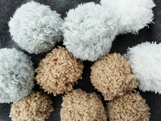 pom poms background