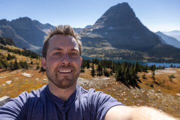 Selfie at hidden lake