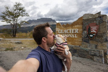 Best friends in Glacier National Park