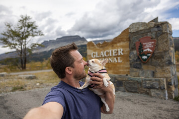 Best friends in Glacier National Park