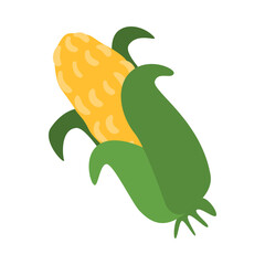 Corn Flat Illustration