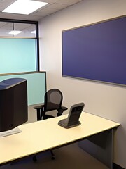 office interior with tv