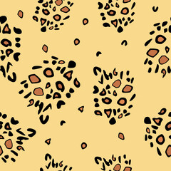 Vector seamless pattern leopard, leopard pattern