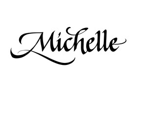 Michelle female name - obrazy, fototapety, plakaty