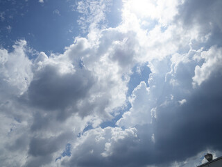 하늘, 쾌청한, 푸른, 상쾌한, 청명함, SKY, 구름, blue, 네이처, 날씨, 여름,...