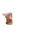Gold Acrylic Brush Strokes on Transparent Background