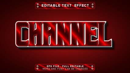 channel text style editable