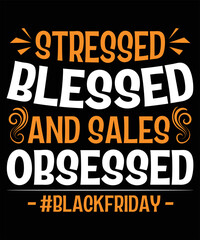 Black Friday holiday vector T-shirt