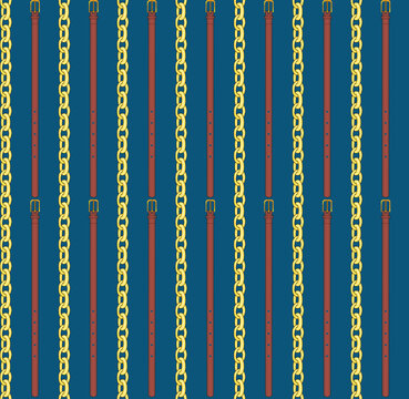 Seamless baroque vector pattern with belts braid. Vector patch for print, fabric, scarf design. Endless ornament for wrapping paper, wallpaper, fashion, textile, fabric