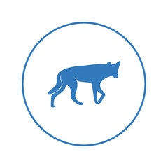 Australian animal dingo dog icon | Circle version icon |