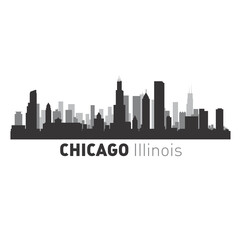 Chicago Illinois city vector