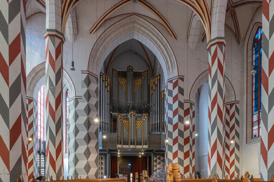 Organ of St Jacobi Church in Goettingen, Germany