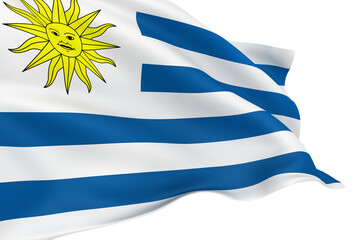 Obraz premium Uruguayan flag